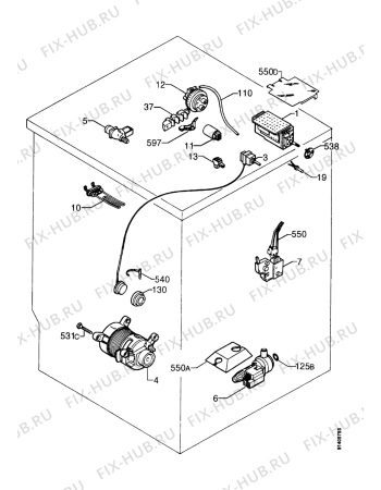 Взрыв-схема стиральной машины Zanussi FLS1042 - Схема узла Electrical equipment